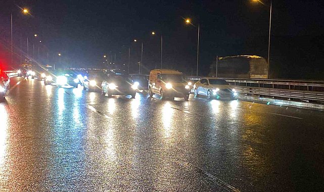Rehine krizi sebebiyle kapanan Kuzey Marmara Otoyolu 3 saat sonra açıldı