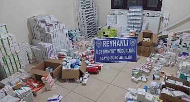 Reyhanlı'da 10 bin kutu sahte ilaç serum ve merhem ele geçirildi