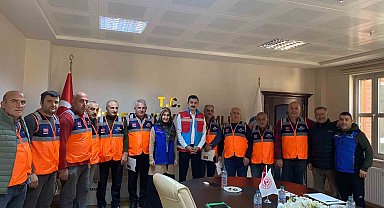 Rize'de muhtarlar AFAD gönüllüsü oldu