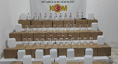 Samsun'da 895 litre etil alkol ele geçirildi