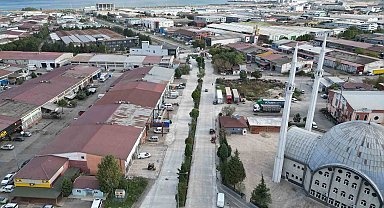 Sanayi bölgelerine 4,5 yılda 10 bin metre beton yol