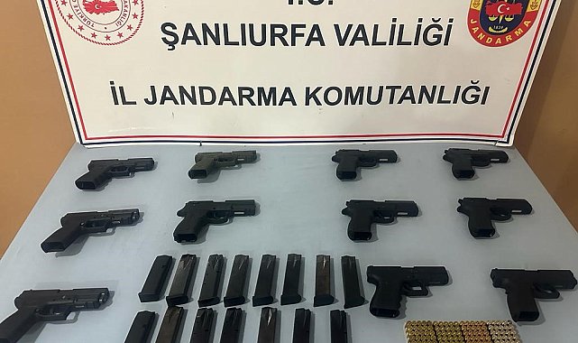 Şanlıurfa'da 11 ruhsatsız tabanca ele geçirildi: 3 gözaltı