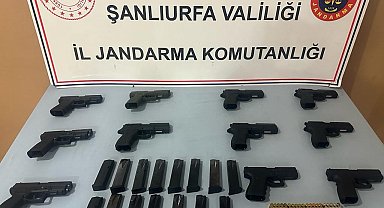 Şanlıurfa'da 11 ruhsatsız tabanca ele geçirildi: 3 gözaltı