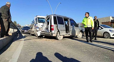 Şanlıurfa'da zincirleme trafik kazası: 7 yaralı
