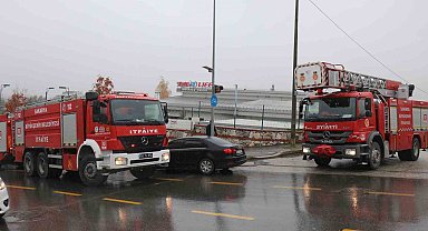Saunada yangın çıktı