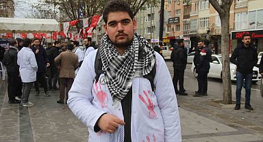 Sessiz yürüyüş ile Filistin'in sesi oldular