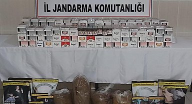 Simav'da jandarmadan kaçak sigara operasyonu