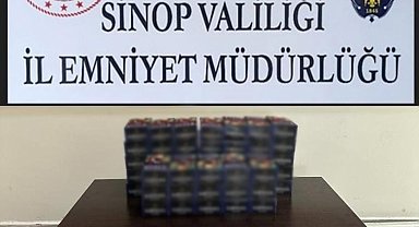 Sinop'ta 10 bin makaron ele geçirildi: 1 gözaltı