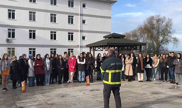 Sinop'ta yangın tatbikatı