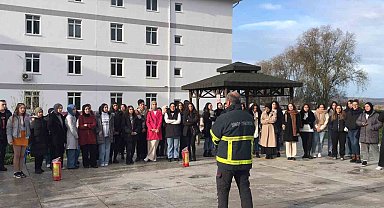 Sinop'ta yangın tatbikatı