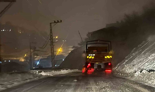 Şırnak'ta kar nedeniyle kapanan yolları açma çalışmaları devam ediyor