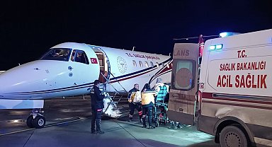 Şırnaklı kadın hasta, ambulans uçakla Ankara'ya sevk edildi