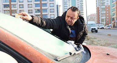 Sivas'ta soğuk hava çilesi başladı