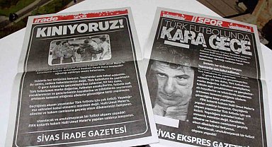 Sivas'ta yerel gazeteler, spor sayfalarını kararttı!