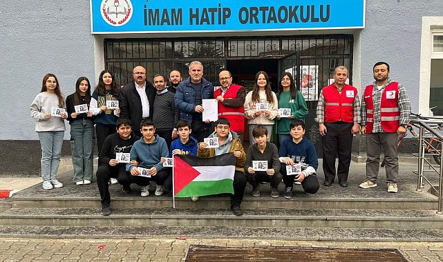 Sungurlu İmam Hatip orta okulundan Filistin'e destek