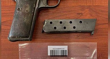 Tabanca ele geçirildi