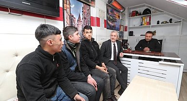 Tahmazoğlu Mesleki Eğitim öğrencileri ile bir araya geldi