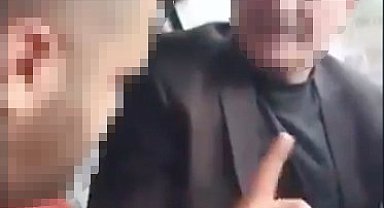 Taksici, korsan taksiciyi uygulama üzerinden çağırıp tehdit etti, kamera kaydı aldı
