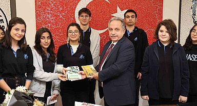 Talaslı öğrencilerden Başkan Yalçın'a teşekkür ziyareti