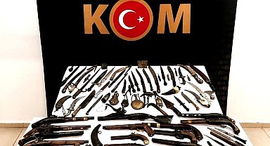 Tarihi eser operasyonunda 123 adet obje ele geçirildi