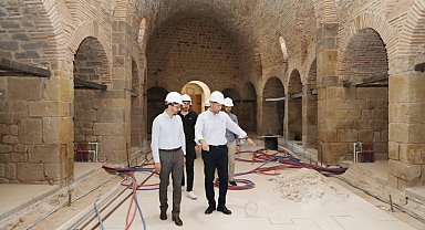 Tarihi Sokullu Mehmet Paşa Bedesteni'nin, Kent Müzesine dönüştürülmesi çalışmaları devam ediyor