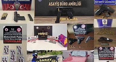 Tekirdağ'a 67 kişi tutuklandı