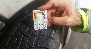 Tekirdağ'da kış lastiği denetimleri