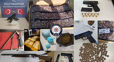 Tekirdağ'da uyuşturucuya geçit yok: 15 gözaltı