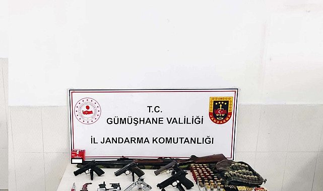 Torul'da kaçak silah operasyonu