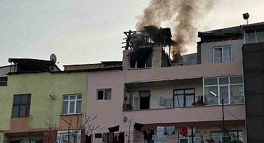 Trabzon'da binada yangın