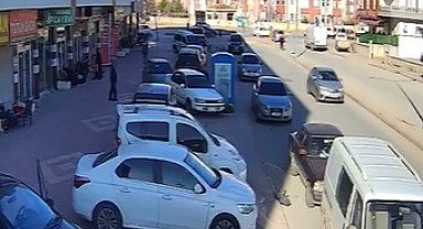 Trafikte tartıştığı sürücüyü takip edip darp etti