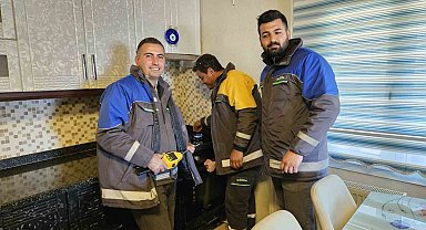 Tufanbeyli'de doğal gaz evlere verilmeye başlandı