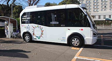 Türk markası elektrikli minibüs, Tokyo sokaklarında