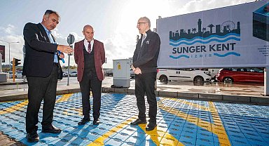 Türkiye'nin ilk sünger otoparkı İzmir'de