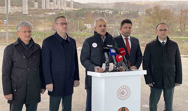 Ulaştırma ve Altyapı Bakanır Uraloğlu, "Nakkaş-Başakşehir Kesimindeki çalışmaları 2026 yılında tamamlamayı hedefliyoruz"