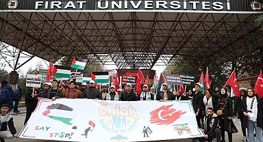 Üniversite öğrencileri Filistin için yürüdü