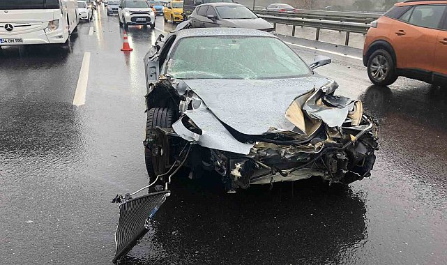 Ünlü iş adamı Sinan Urfalı, Ferrari ile ölümden döndü: 10 milyonluk araç pert oldu