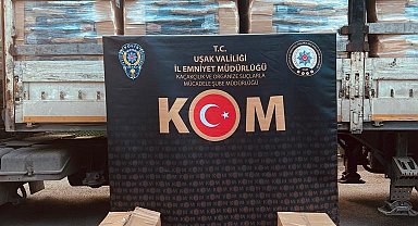 Uşak'ta 1 milyon 800 bin değerinde kaçak makaron ele geçirildi