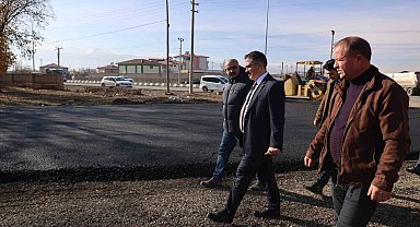 Vali ve Belediye Başkanvekili Ercan Turan asfalt çalışmalarını inceledi