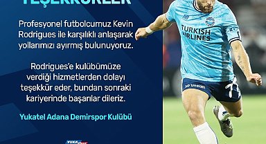 Y. Adana Demirspor'da Kevin Rodrigues ile yollar ayrıldı