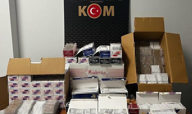 Yalova'da 15 bin 600 dolu makaron ele geçirildi