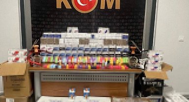 Yalova'da 58 bin 800 dolu makaron ve 90 elektronik sigara likiti yakalandı