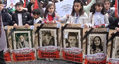 Yalovalı çocuklar Filistinli çocuklar için yürüdü