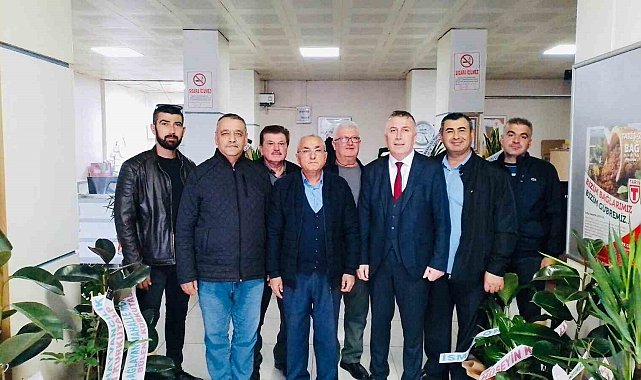 Yeni başkana üzüm üreticilerinin sorunlarını anlattılar