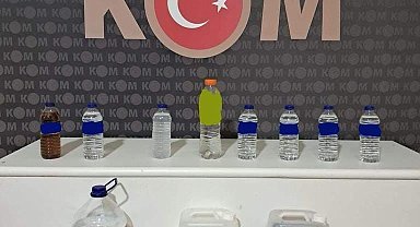 Yılbaşı öncesi kaçak içki operasyonu: 40 litre ele geçirildi