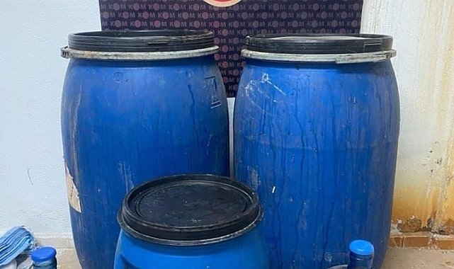 Yılbaşı öncesi kaçak içki operasyonu: 580 litre ele geçirildi