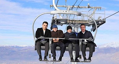 Yıldırım, Ergan Dağı Kayak Merkezi'nde incelemelerde bulundu