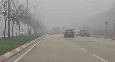 Yoğun sis hayatı olumsuz etkiledi