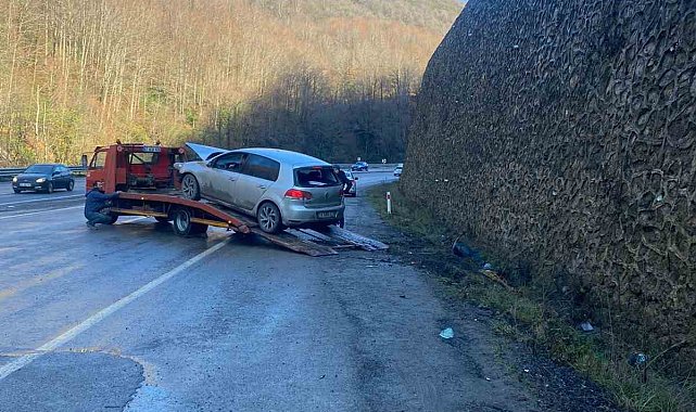 Zonguldak'ta trafik kazası: 2 yaralı