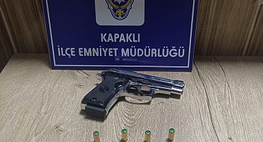 17 yaşındaki çocuğun üstünde silah ele geçirildi